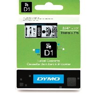 Dymo Original DirectLabel-Etiketten schwarz auf Transparent 45800
